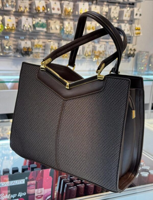 Ivory Luxe Textured Handbag - Image 6