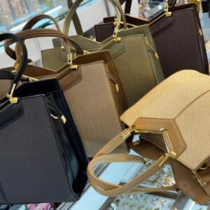 Ivory Luxe Textured Handbag