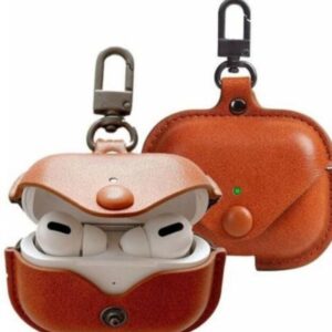 Wireless Earpods with Premium Leather Protective Cover