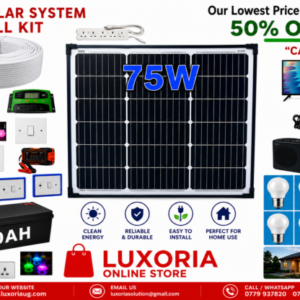75W Solar System Full Kit Reliable Home Solar Solution